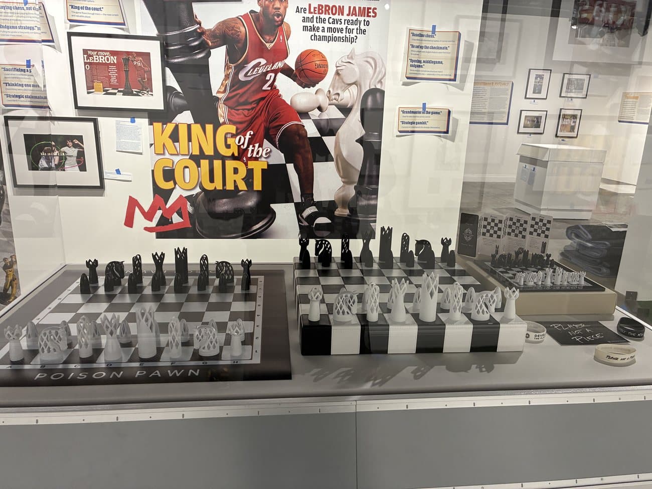 Poison Pawn exhibit at the World Chess Hall of Fame